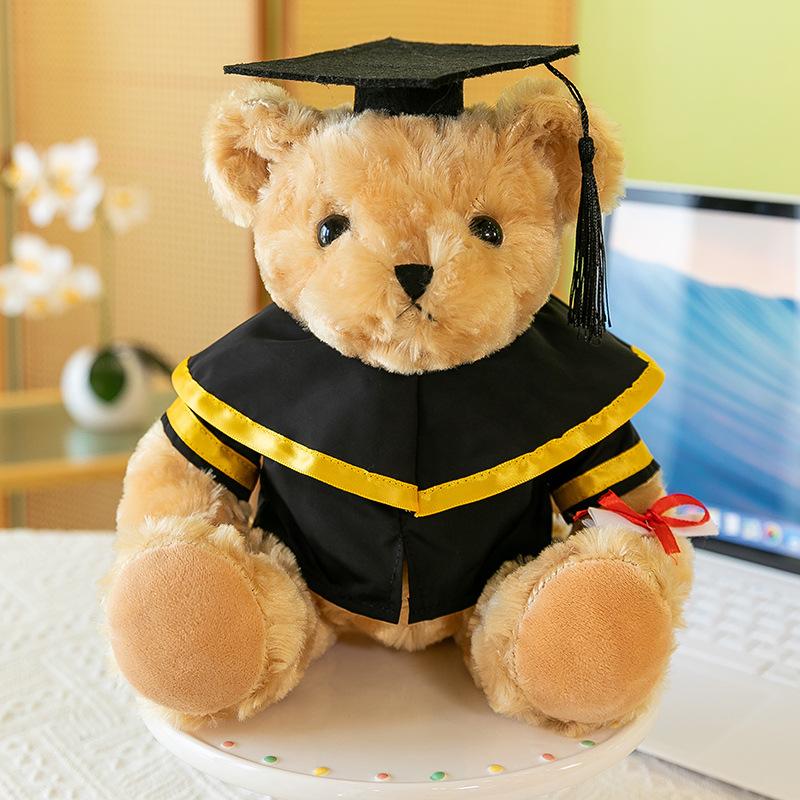 

Graduation Teddy Bear Doctor Bear Plush Toy Ragdoll Doll Bachelor s Clothing Souvenir Gift 27cm