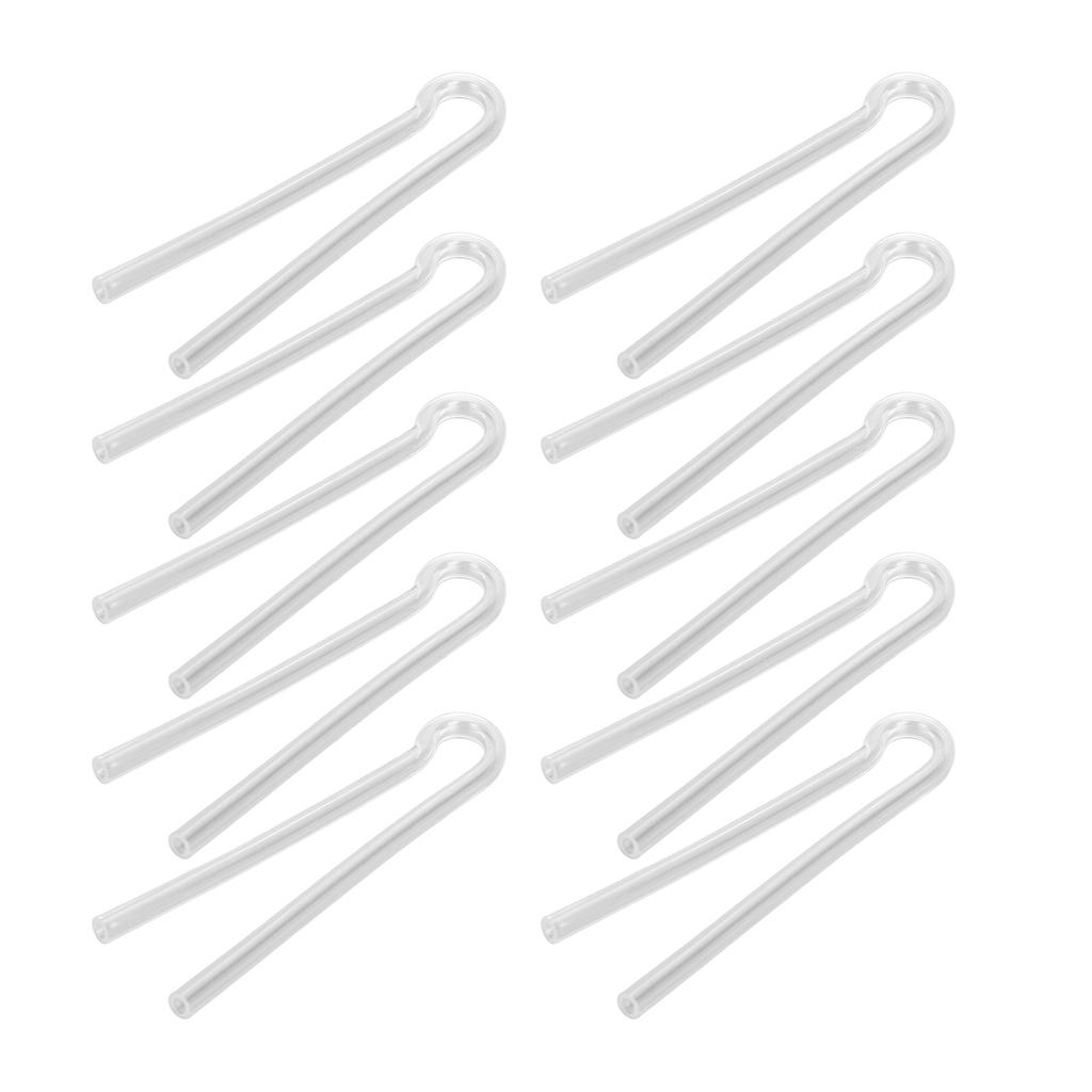 10PCS Sound Aid Tubes Replacement Easy Installation Accessory Silicone Preformed Earmold Tube R