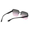 Metal Half Frame New Cut Edge Fashion Sunglasses Instagram Popular Street Photography Sunglasses 1204