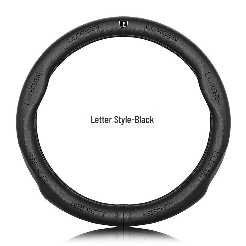 Genuine Leather Luxgen Steering Wheel Cover - Universal Fit for U6, Big 7, S5, U5, 7MPV, Na 5, Rui 3 Models