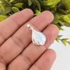 Milky Opal Gemstone 925 Fine Silver Jewelry Zircon Pendant For Valentine's Gift CZP-7-6