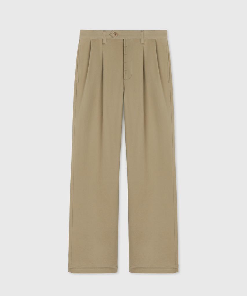 TAILLE Porter Weathered Chino Trousers Taupe