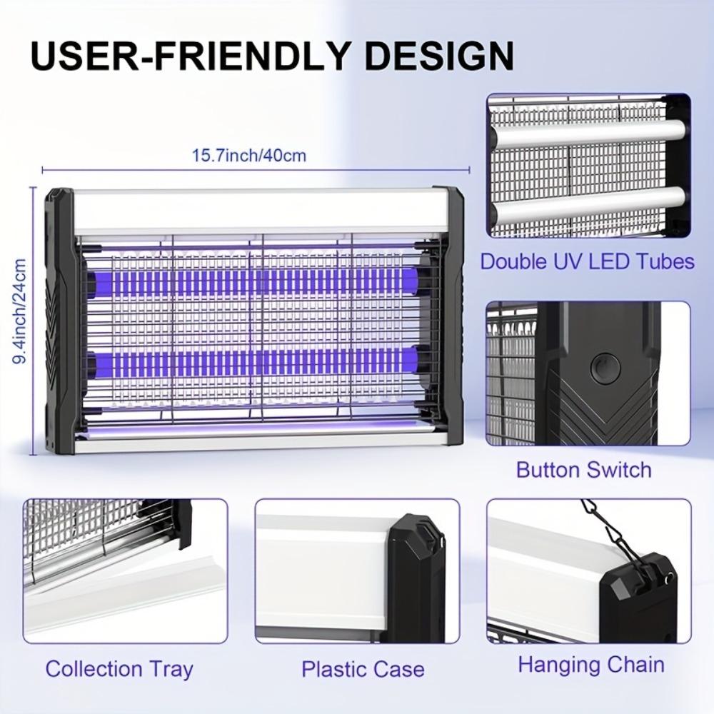 USB Mosquito Killer Lamp, UV Insect Trap for Home, Hotel, Restaurant, Indoor Outdoor Fly Catcher, Electric Bug Zapper 2W-10W