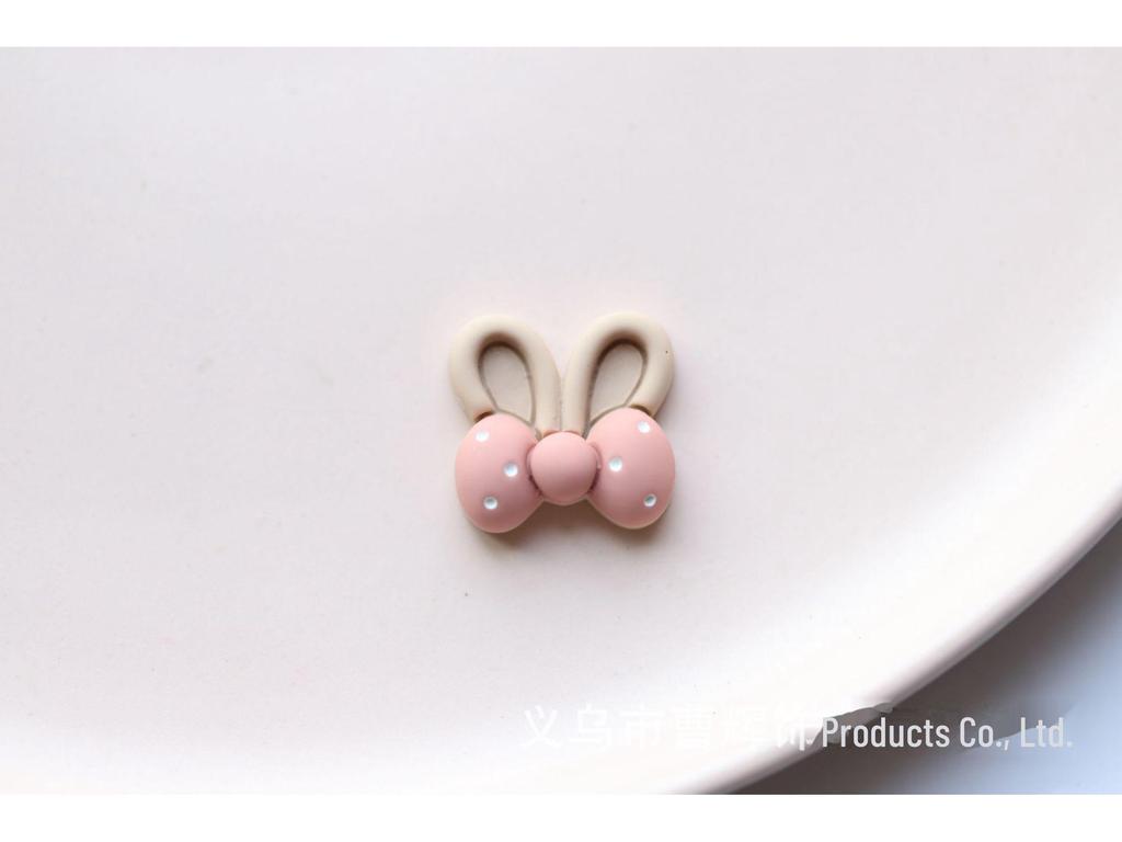 Pink Coffee Cherry Bow DIY Jewelry Accessories for Little Girls