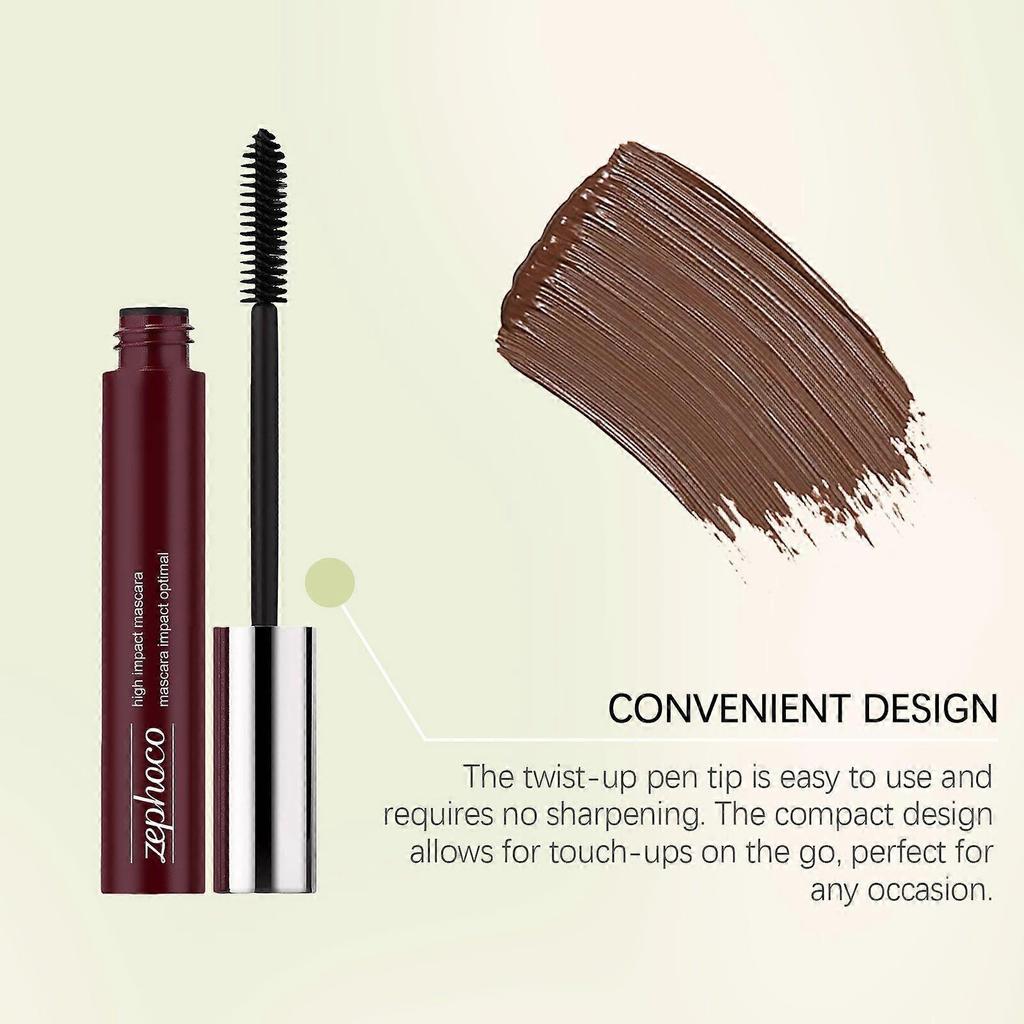 Zephoco Light Brown Mascara Light And Smooth Not Easy To Faint Natural Styling Beautiful Mascara