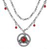Classico Dramma Americano House Of The Dragon Collane Principessa Rhaenyra Targaryen Collana con Ciondolo in Cristallo Rosso Gioielli Vintage