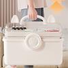 Household Medicine Storage Box with Safety Lock And Transparent Top Cover