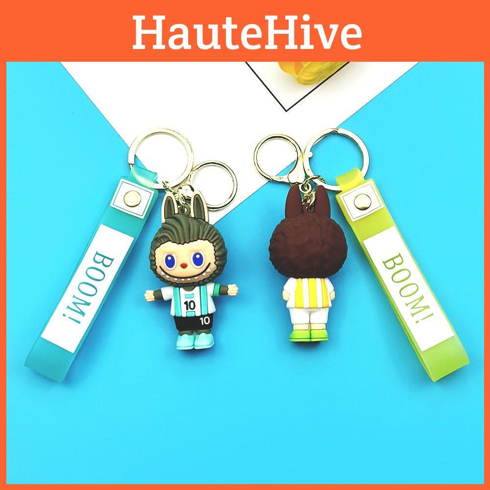 Large Labubu Sheep Keychain Adorable Pvc Soft Rubber Keyring American Style