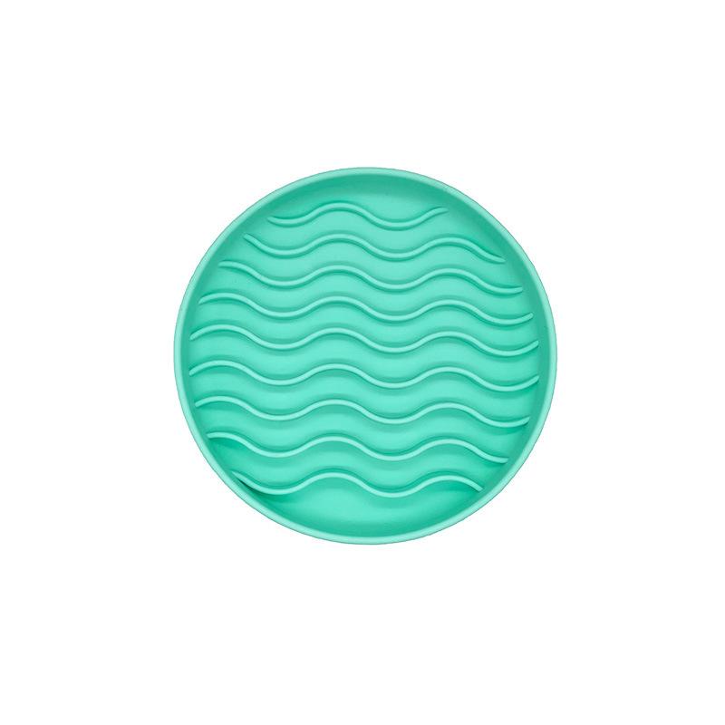 1PC Silicone Pet Cat Dog Slow Food Bowl Fat Help Healthy Round Anti-choking Thickened and Non-slip Multiple Color Pet Tableware