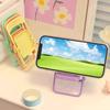 5Pcs Foldable Chair Phone Stand Mini Desktop Holder for Students Cute Plastic Small Back Chair for Smartphones Dormitory Desk Organizer