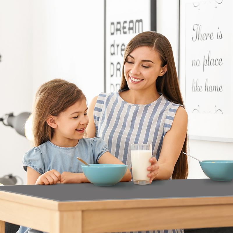 60x120cm Silicone Table Mat Waterproof Non Slip Heat Resistant Placemat Dishwasher Safe Kitchen Dining Table Protector Home Decor Pad