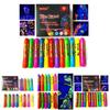 12pcs Noctilucent Human Body Painting Crayon Makeup Pigment For Halloween Costume Parties