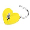 Heart Lock Metal Colorful Exquisite Padlock Household Craft Supplies with Key 45x59mm