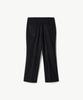 STCO Corduroy One-Pleat Pants Black (Wide Fit)_Spaxa51Wsb