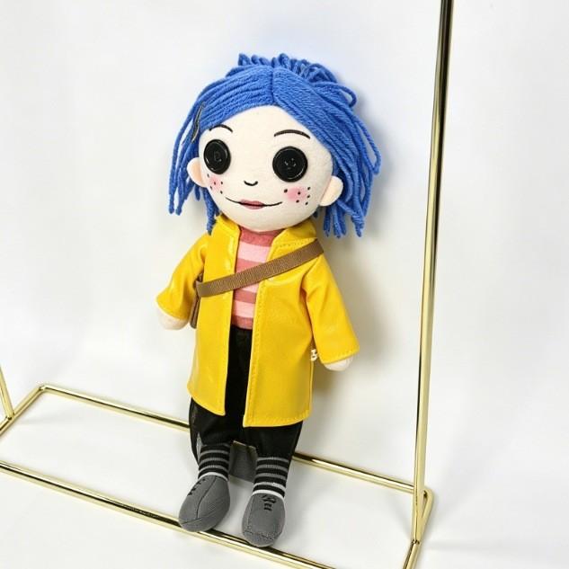 Coraline Doll Plush Toy Cartoon Figure For Kids Collectible Soft Stuffed Animal