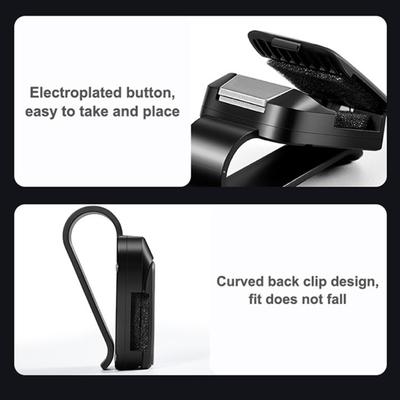 Universal Car Sunglass Clip Holder Auto Interior Sunglasses Hanger ABS Sunglasses Holder for Easy Access & Organization