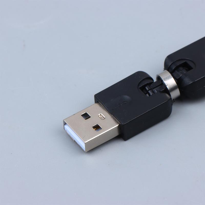 USB-Adapter von Stecker auf Buchse 360 Grad drehbar Schwenkbar Flexible Verbindung für effizientes Schreibtisch-Setup Homeoffice