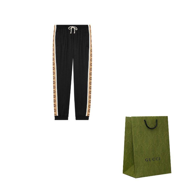 Gucci 1921 SS22 Knitted Sweatpants Men's Black 598858-XJBZ8-1082