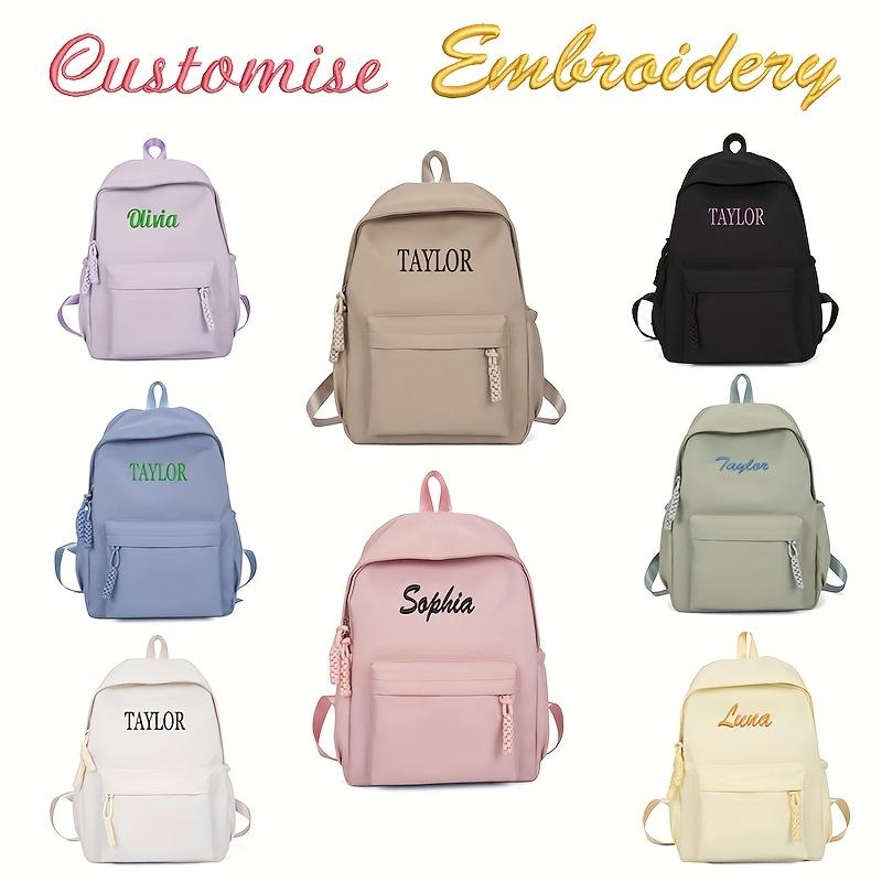 Embroidered Kid Backpack Large Capacity for School and Gift Personalized Backpack Custom Girl Boy School Bag
