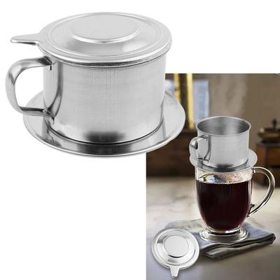 Cafetière vietnamienne Cafetière vietnamienne 50/100 ml Outil argenté 2 tailles Infuseur