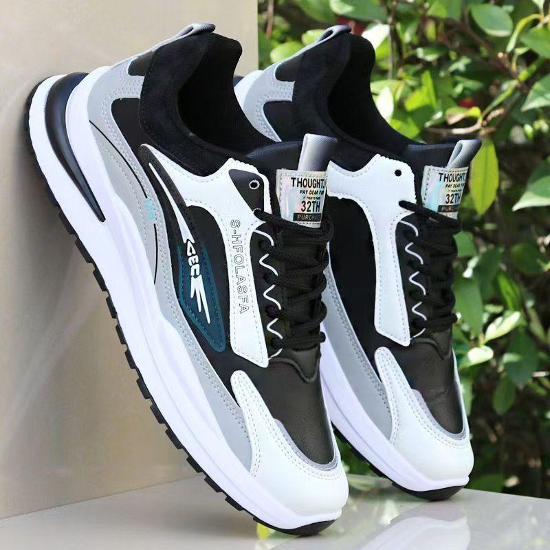 Men's Summer New Breathable Athletic Sneakers, Korean Style Casual Running Shoes, Trendy Fashion Shoes for Students and Men