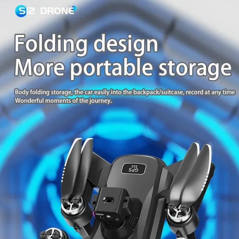 S12 Drone 8K Professional HD Camera Drones 5G WIFI Brushless 360° Infrared Obstacle Avoidance Motor Optical Large Screen Remote Control Quadcopter