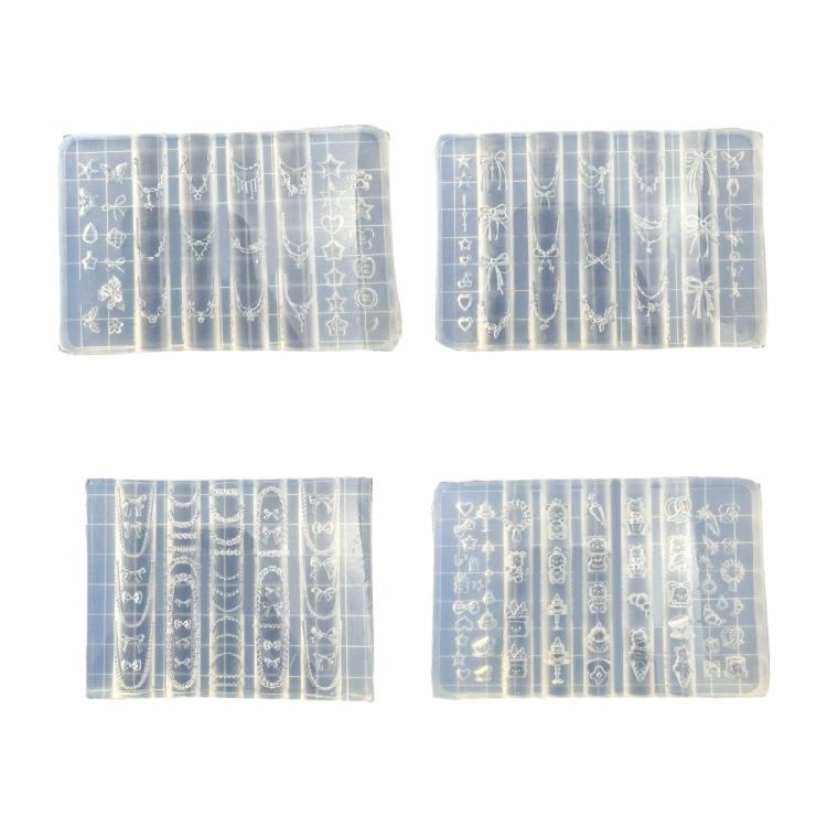 Akcesoria Artystyczne Formy Deserowy Niedźwiedź Tematyczne Paznokcie Formy do Projektowania Paznokci Formy do Zdobienia Paznokci do Delikatnych Wzorów Manicure