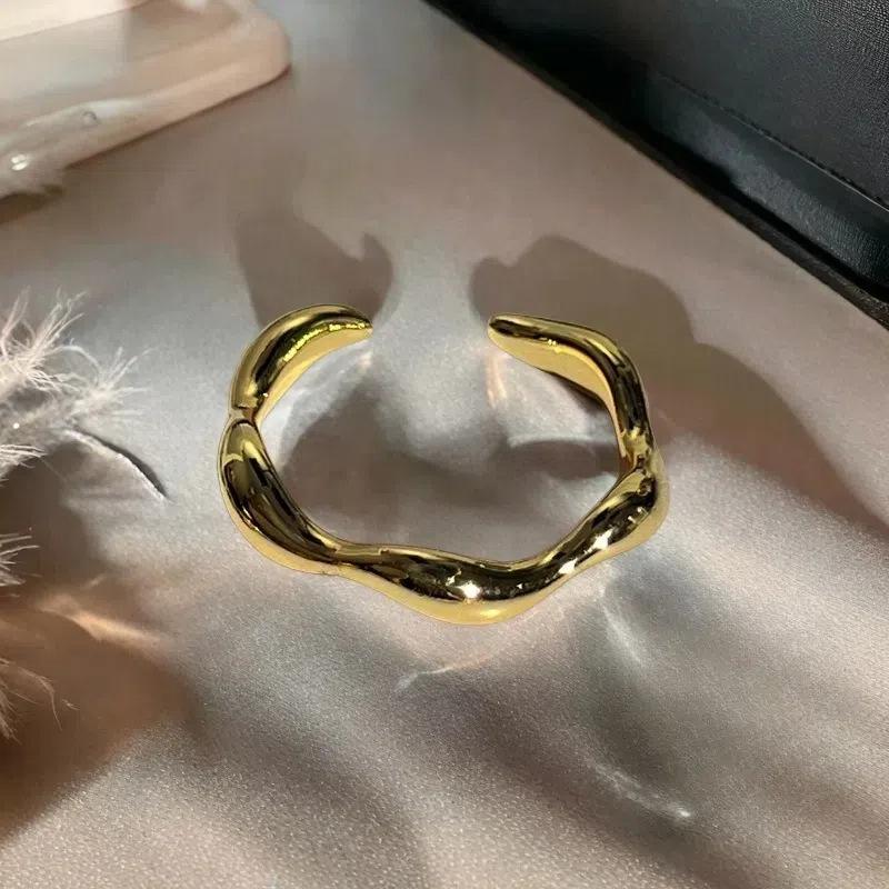 

Средневековая Французская Корона Простая Кольцевая Лампа Роскошное Высококачественное Открытое Кольцо Нишевый Дизайн Женское Кольцо Полностью с Бриллиантами и Цирконами Adjustable opening