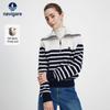 Navigare Women's Striped Lapel Sweater