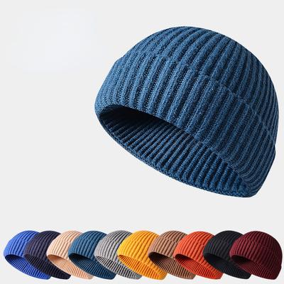 Winter Knittted Cap  Solid Hip Hop Cap Unisex Skullies & Beanies
