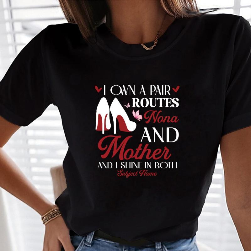 

Crew Neck Casual T-Shirt for Women, Soft Lightweight Material, Summer Errands & Beach S