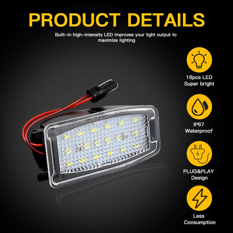 6000K White LED Under Side Mirror Puddle Lights for For Land Rover Freelander 2 3 4 Range Rover Sport 1 L320 L322 L319 L359 LR2