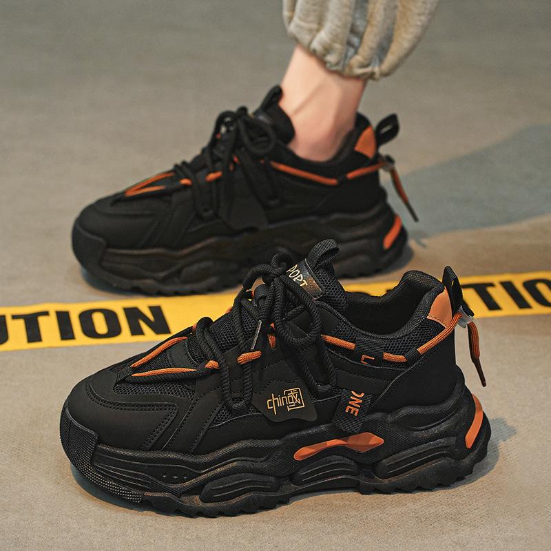 Douyin same men's shoes summer new dad shoes men's breathable thick-soled men's casual thick-soled sports trendy shoes