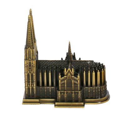 Compact And Easy To Carry Cologne Cathedral Craft Ornament Must-have For Travellers Durable Alloy Wide Application Gift
