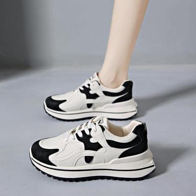 Fashion Women's Sneakers With Platform Tennis Female Summer Shoes Thick Sole Trainers 2025 Fashion Casual Riband Leisure Lace-Up Cotton