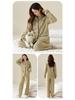 Anti-static Coral Fleece Women's Thick Winter Flannel Cardigan and Men's Autumn/Winter Homewear