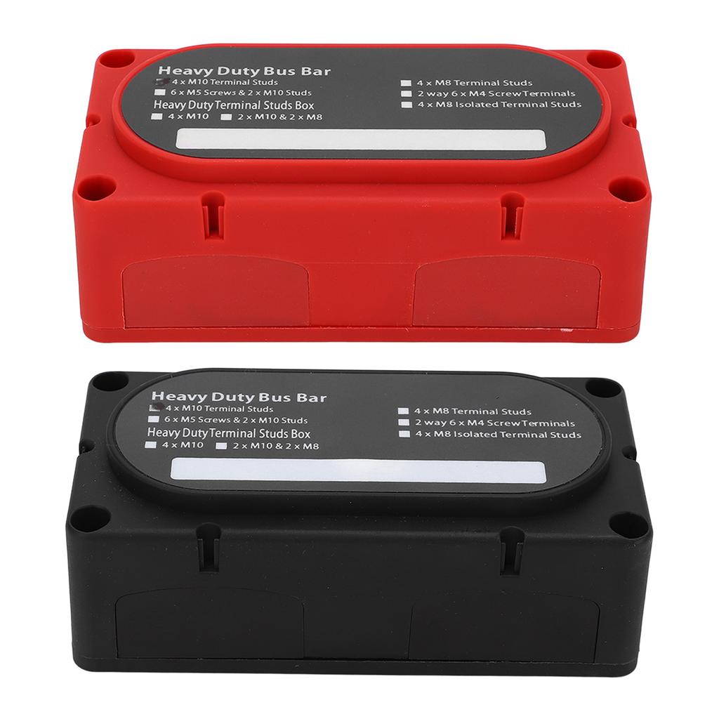 2pcs Power Distribution Block 4 Studs 300A Battery Bus Bar Universal for 12‑48V Car RV Yacht Boat