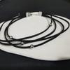 Colier choker cu mărgele din oțel titan, simplu, cu șnur din piele întoarsă, lanț pentru claviculă, bijuterii de petrecere, colier guler dulce și cool