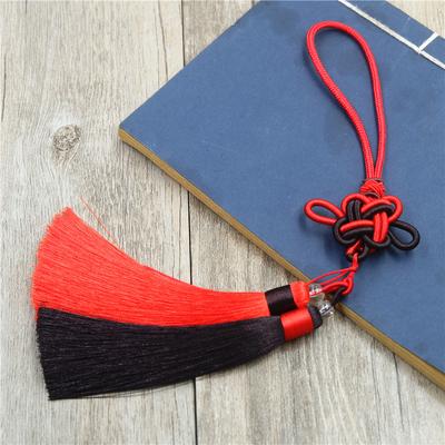 Chinese Knot Combination Two-Color Tassel, Anti-Wrinkle Chinese Style Tassel, Chinese Knot Tassel, Ethnic Style Pendant, Ice Silk Ear.