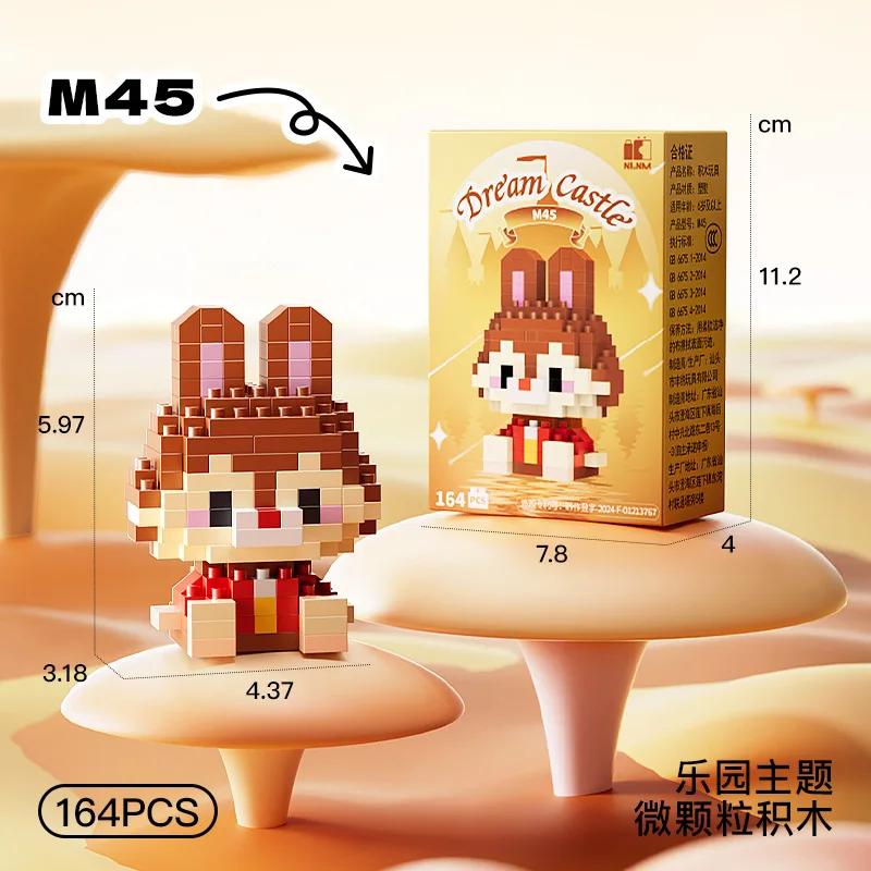 Disney Princess Micro Building Blocks Mickey Mouse Winnie Friend Figure Donald Duck 60 Style Assembled Mini Brick Toys For Kids