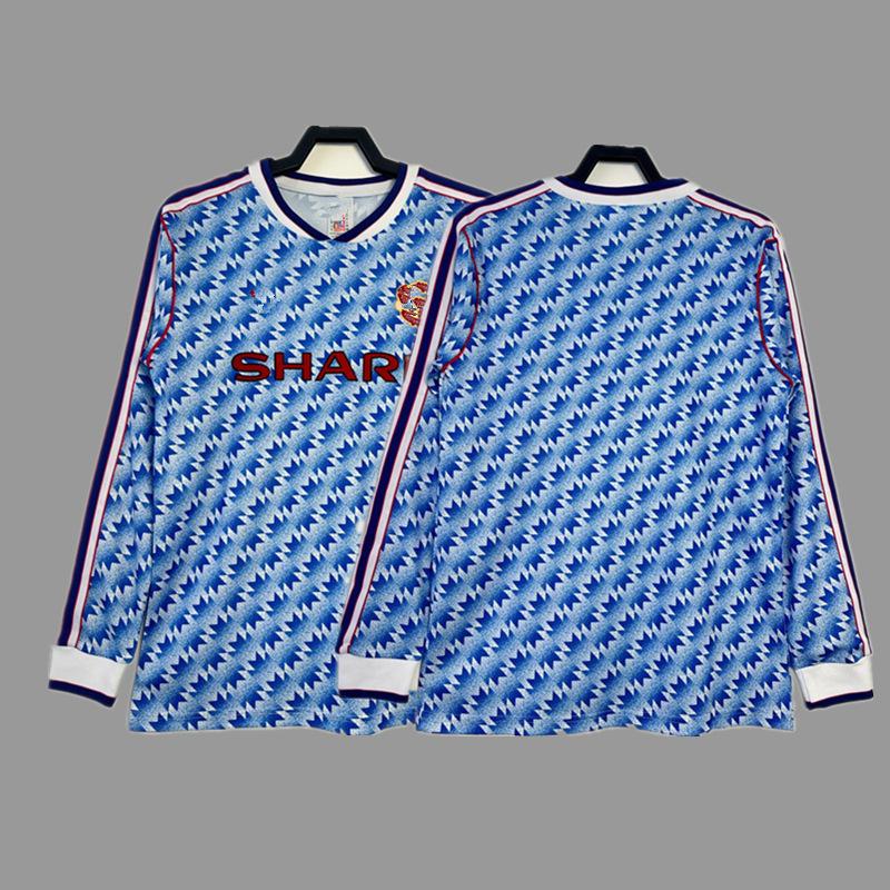 Man L Retro Jersey Football Jersey No. 7 Beckham Cantona C Ronaldo Rooney Giggs Jersey