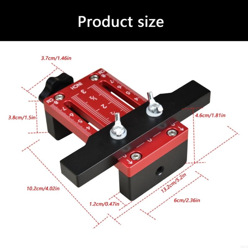 Cabinet Door Installation Jig With Adjustable Aluminum Handle For Precises Positioning And Easy Mounting M4YD