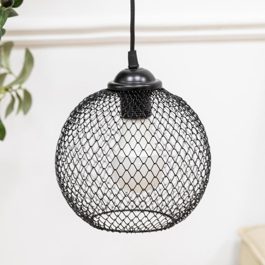 Artistic Iron Flower Net Retractable Lampshade for Home and Courtyard