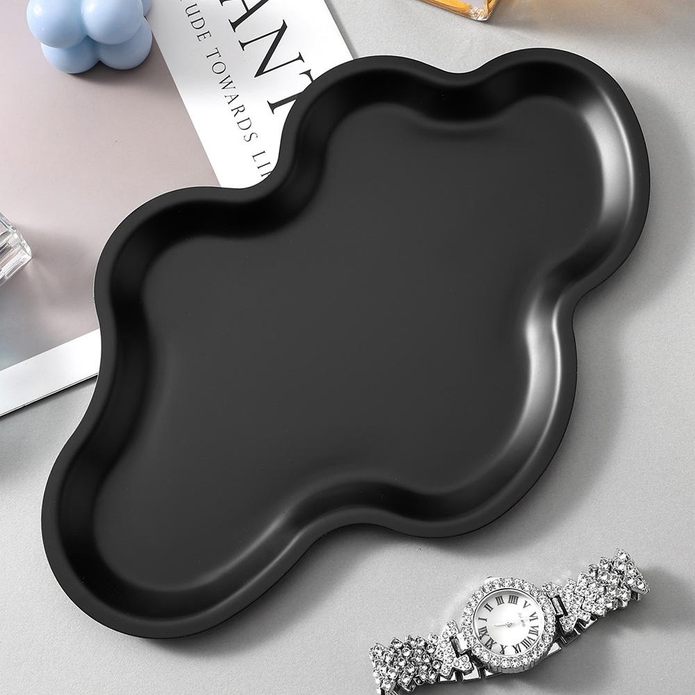 Cloud Shaped Stainless Steel Perfume Trinket Catchalls Display Organizers Aesthetic Minimalist Bedroom Decor Storage Trays