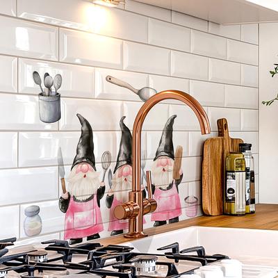 Cartoon Chef Dwarf Kitchen Wall Stickers, Creative Kitchen Wall Decoration Stickers, Self-adhesive Stickers
