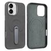 Suede PU Leather Magnetic Phone Case for iPhone 17 pro with 360° Rotatable Metal Holder Compatible with iPhone 17/16/15 Pro Max