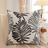 Pack of 2 Square Fern Frond Pillow Decorative Pillow Cover, 18" x 18" Farmhouse Cushion Case for Bed Couch Sofa