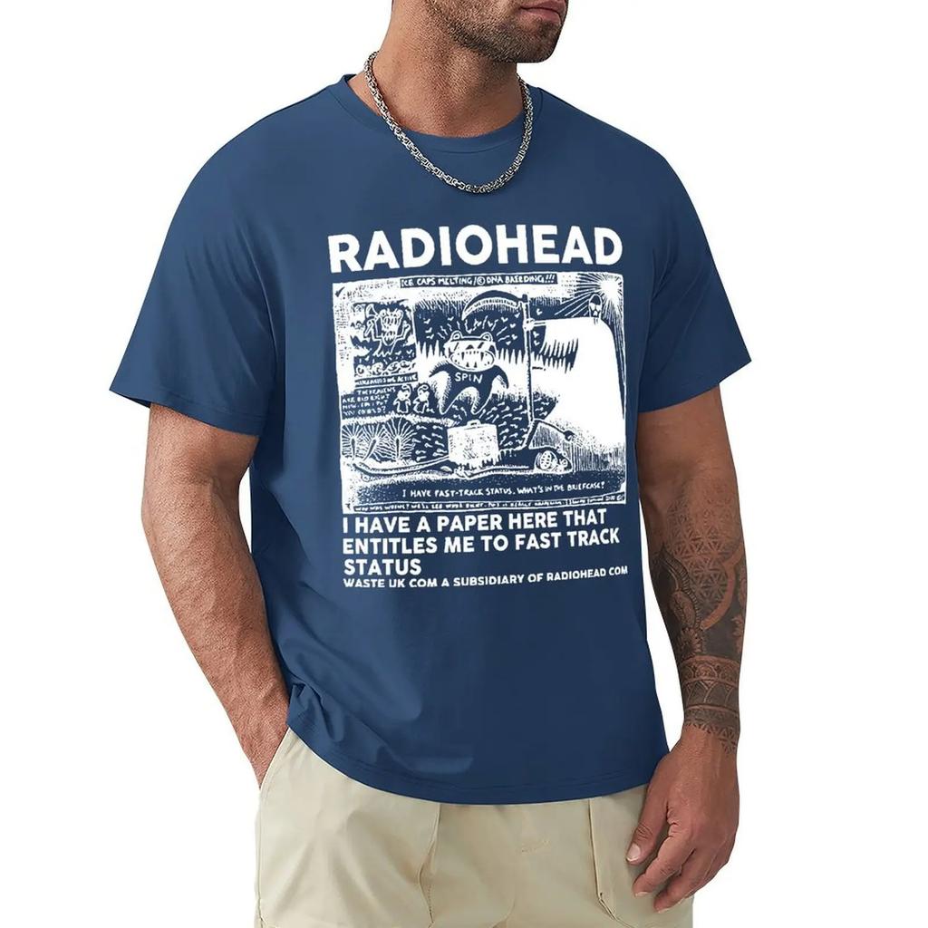 NEU Radiohead North America Tour 2024 T Shirt Men Concert Tee Tshirt Men's Basic Short Sleeve T-Shirt