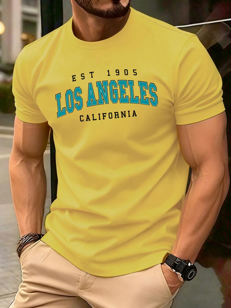 Usa Est 1905 California Printing T Shirt For Man ONeck Casual TShirts Summer Cotton Sportswear Unisex Loose Short Sleeve
