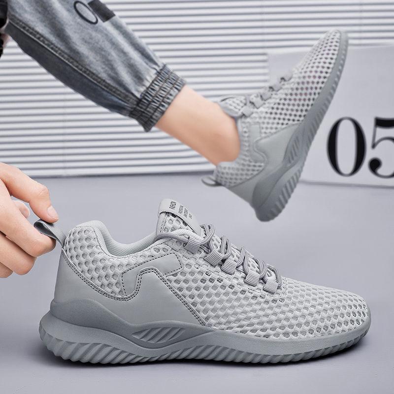 2022 Summer Breathable Men Shoes Lightweight Comfortable Sneakers Men Hollow Out Mesh Shoes Comfortable Tenis Zapatillas Hombre